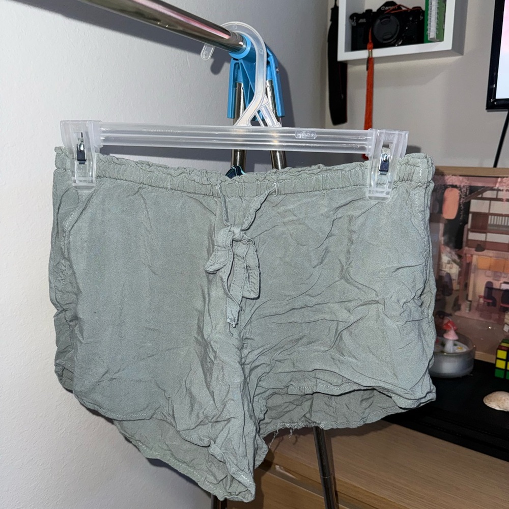 Women's Casual Green Shorts